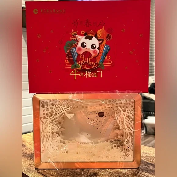 🎄 XMAS13- Papercut Light Box 3D Carving Luce 3D Shadow Box Led Light - Picture 2 of 3